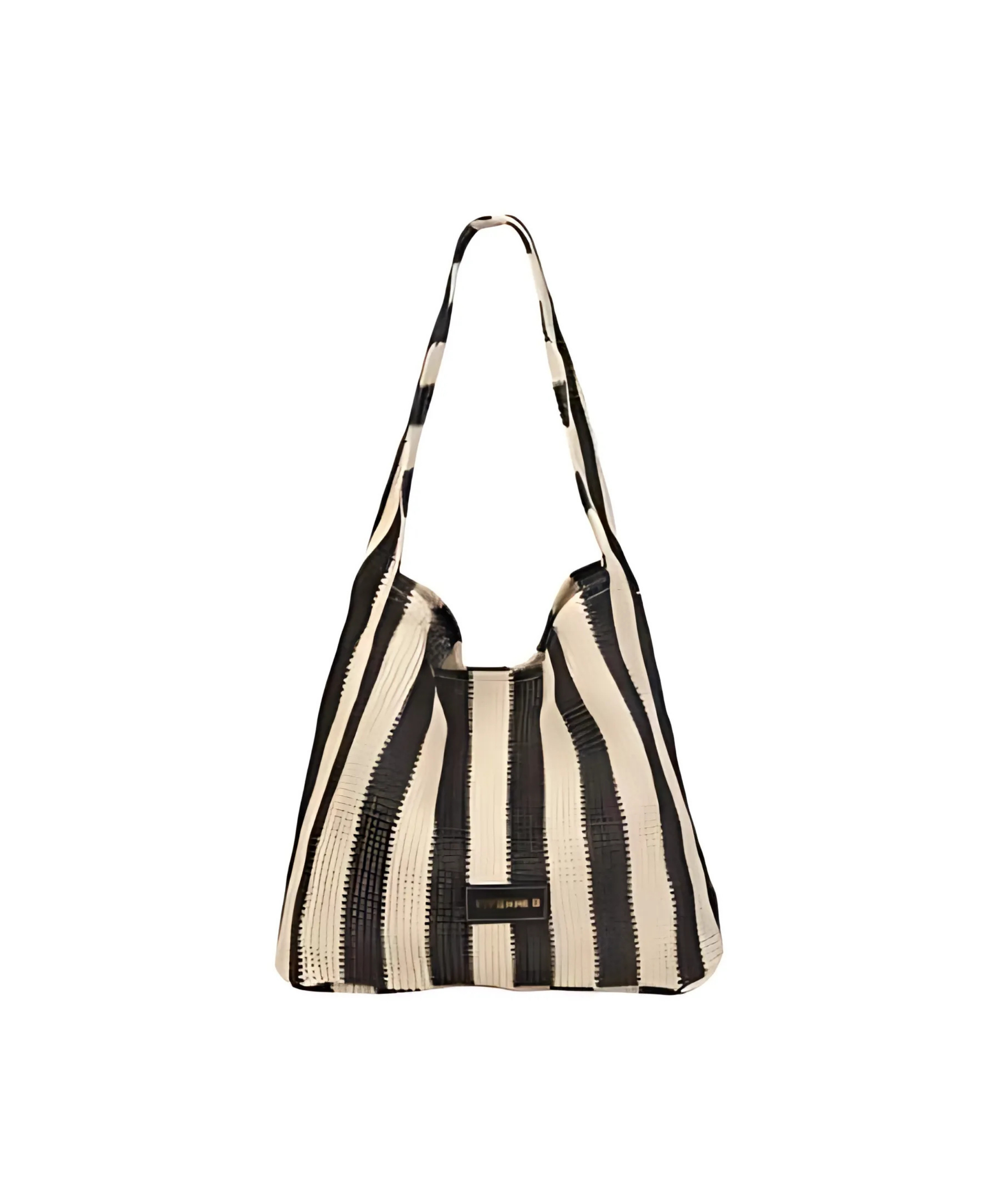 Shopper rafia a righe