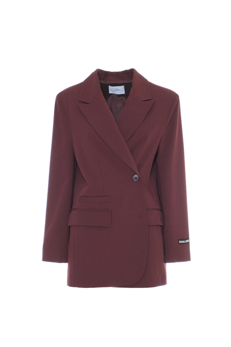 Giacca BOY over misto lana