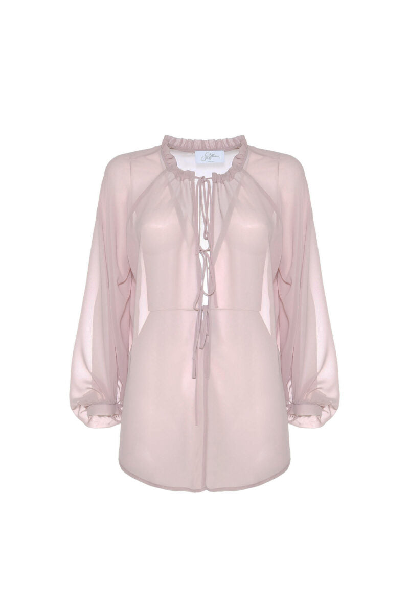 Camicia pittore chiffon