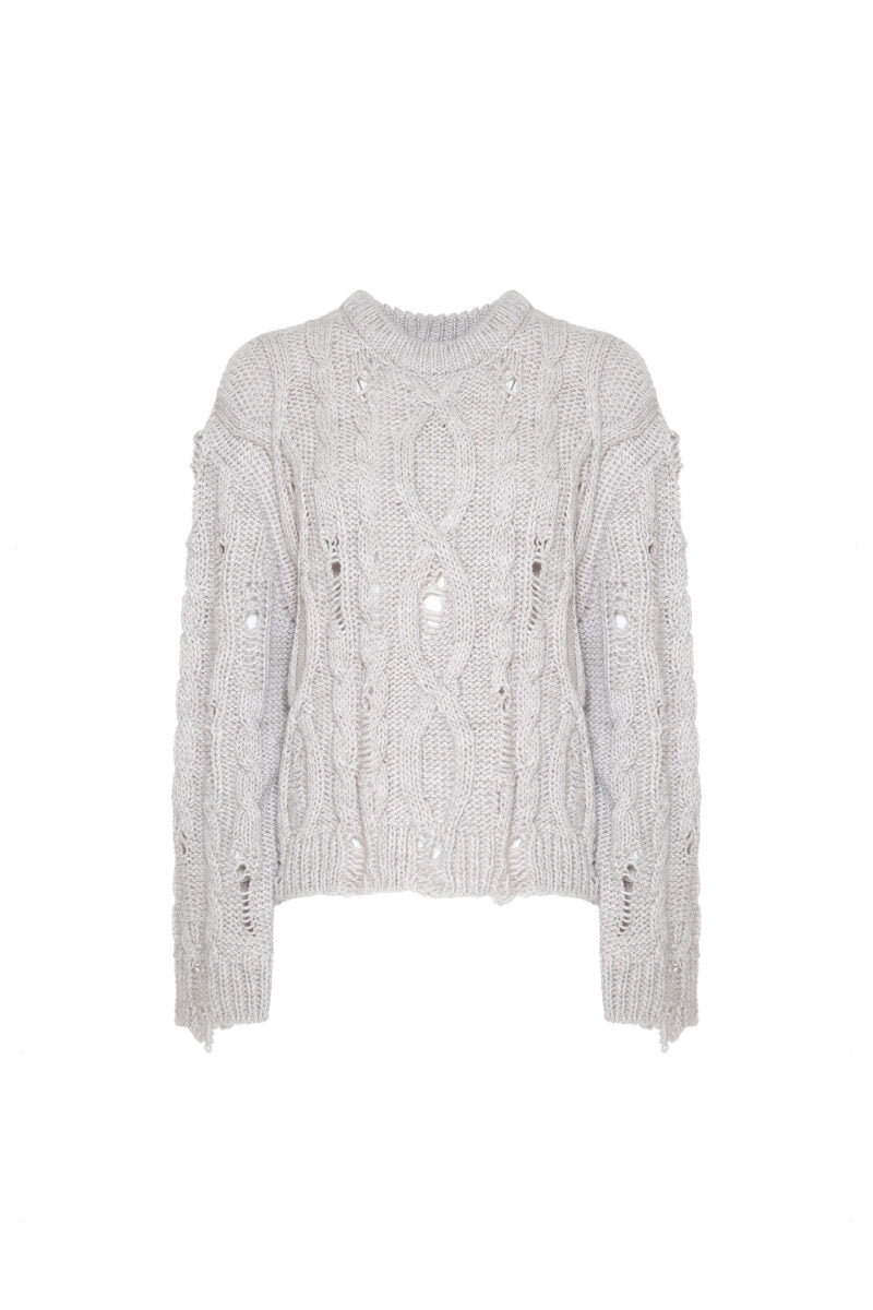 Maglia scollo barca nodi scappati