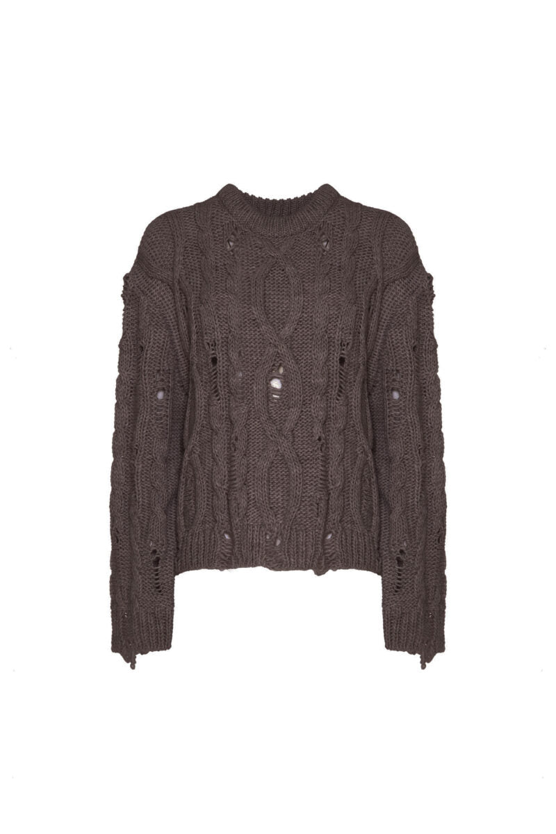 Maglia scollo barca nodi scappati