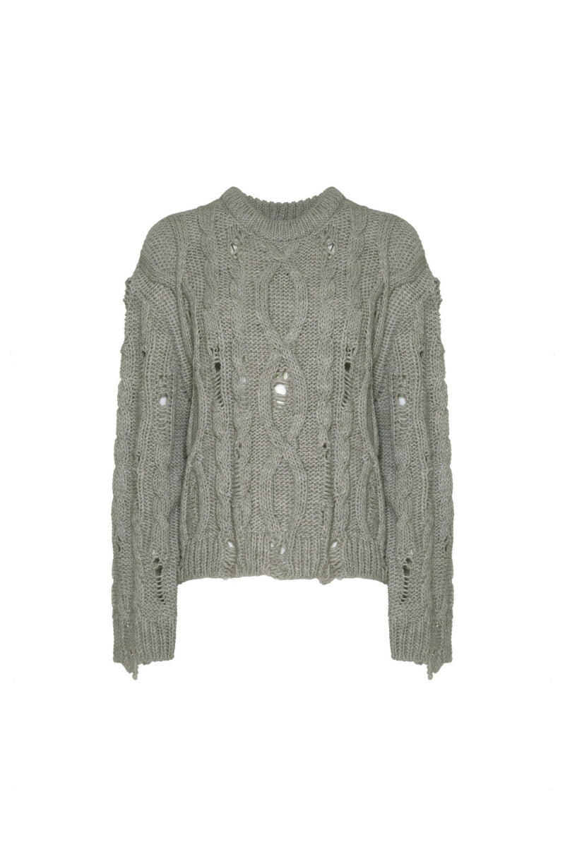 Maglia scollo barca nodi scappati