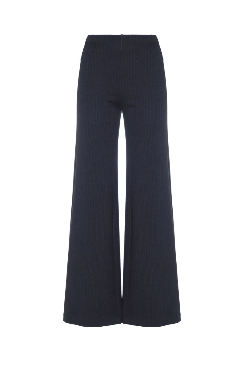 Pantalone FLARE punto milano gessato