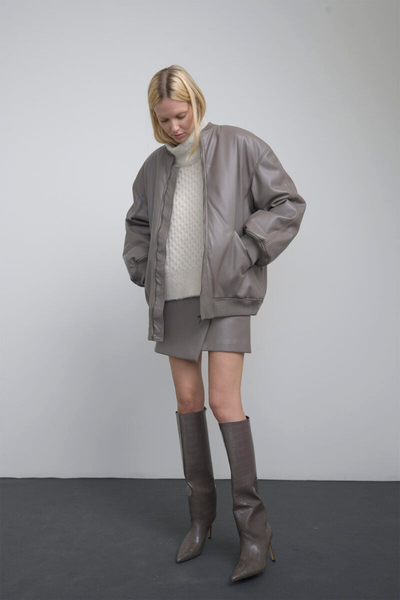 Gonna mini portafoglio ecopelle