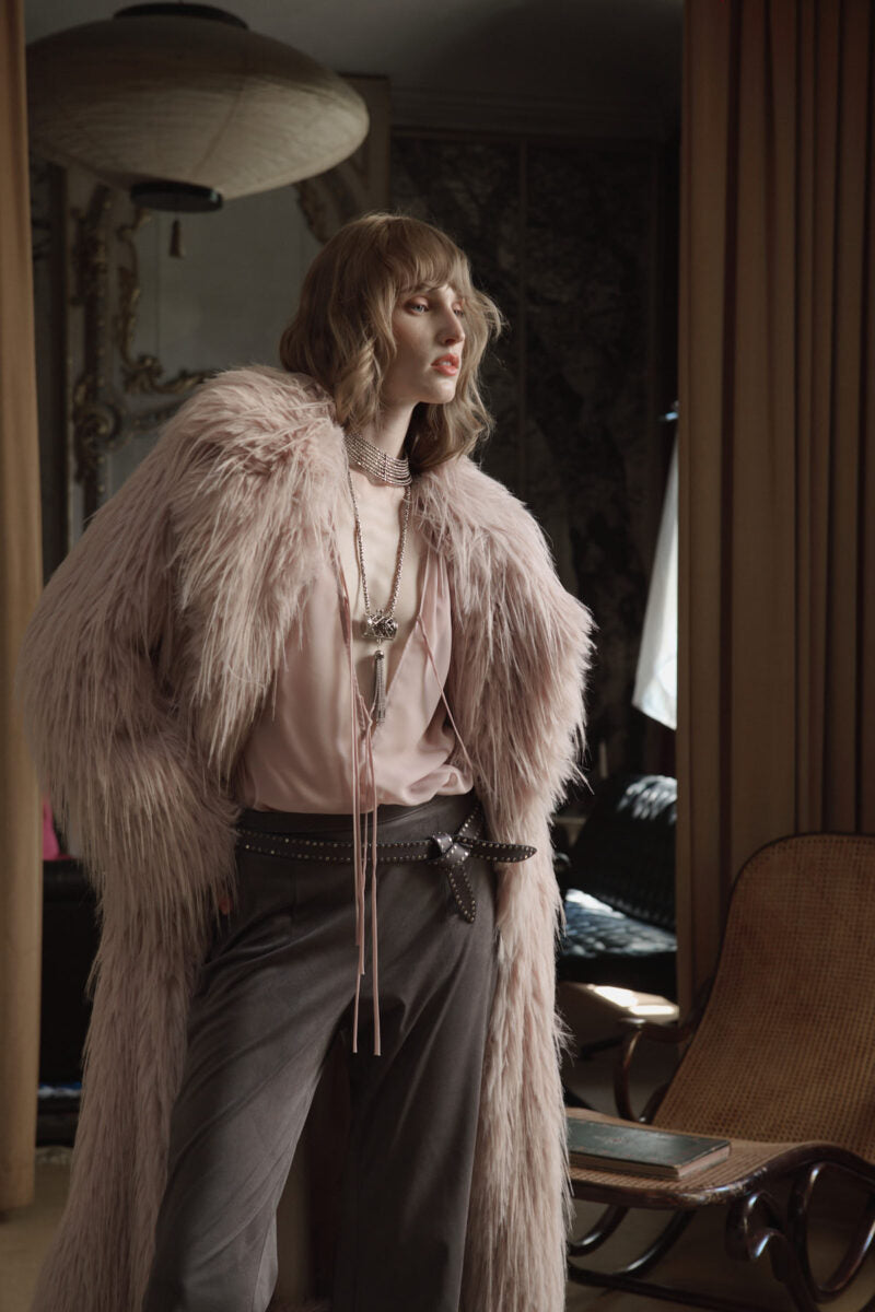 Camicia pittore chiffon