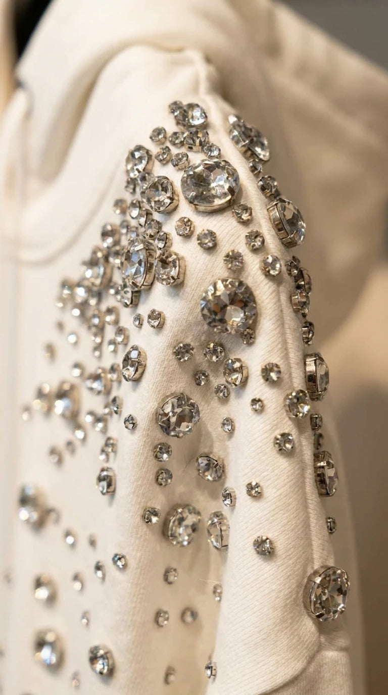 Felpa c/ Cappuccio e Strass