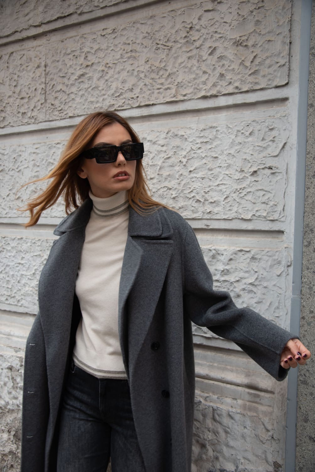 Cappotto In Pura Lana