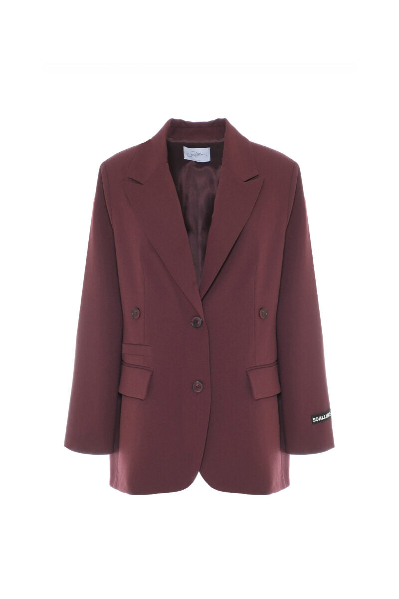 Giacca BOY over misto lana