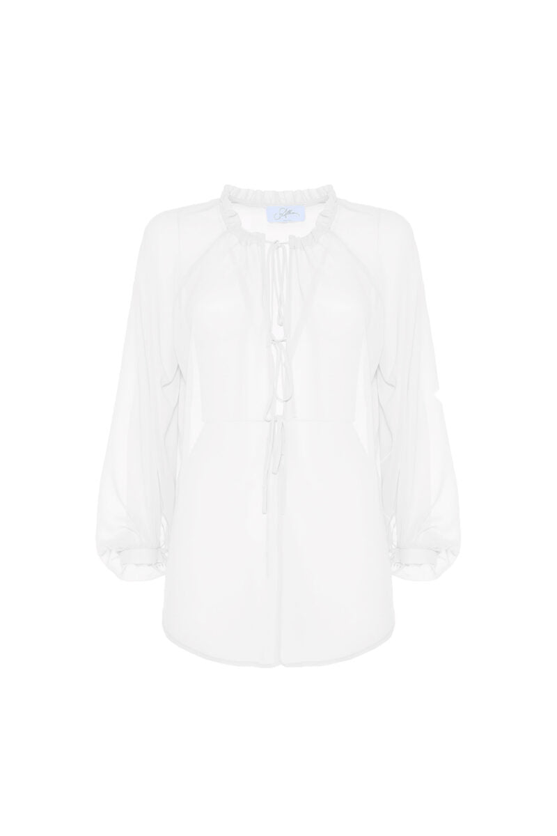 Camicia pittore chiffon