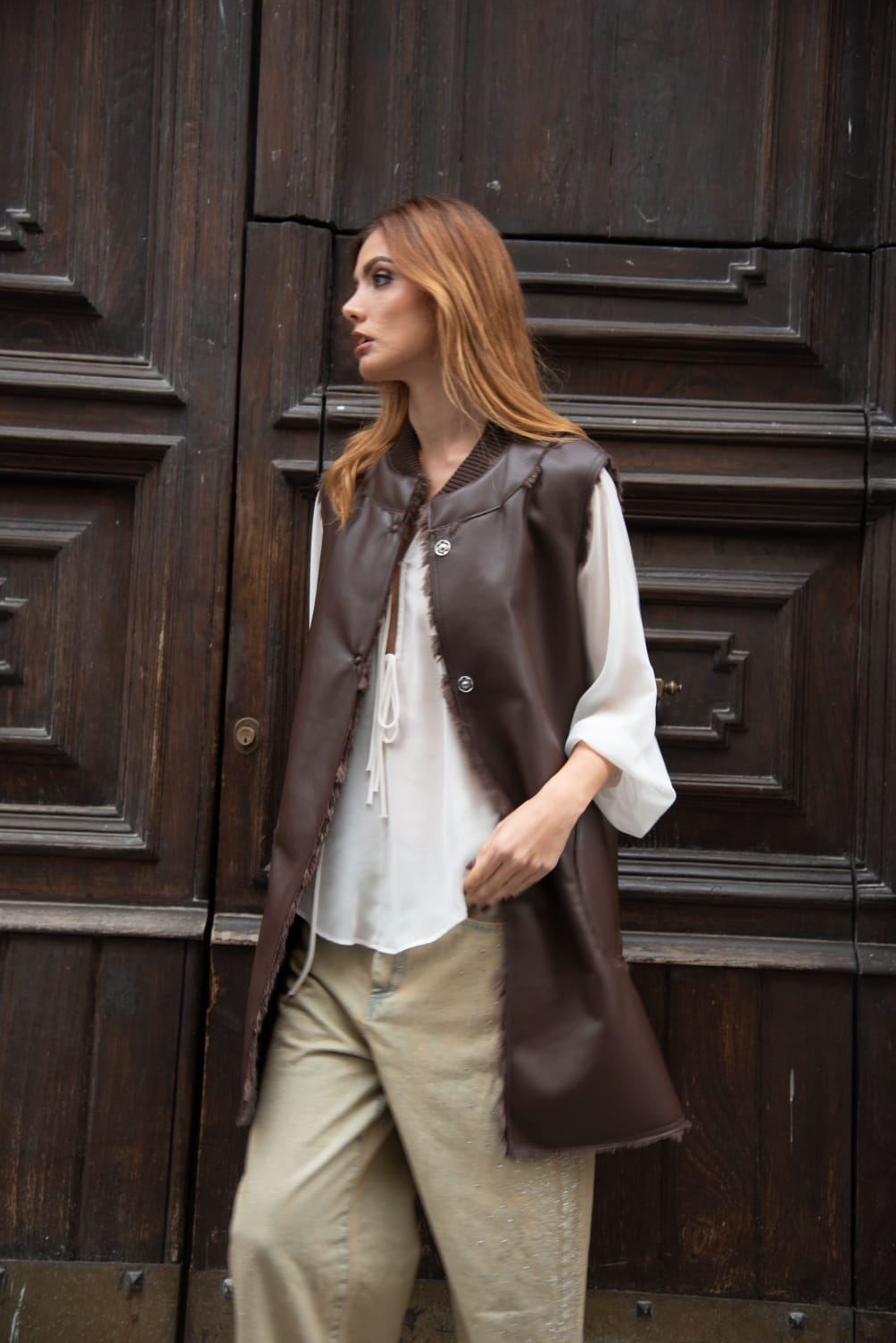 Giacca Double Face Ecopelle