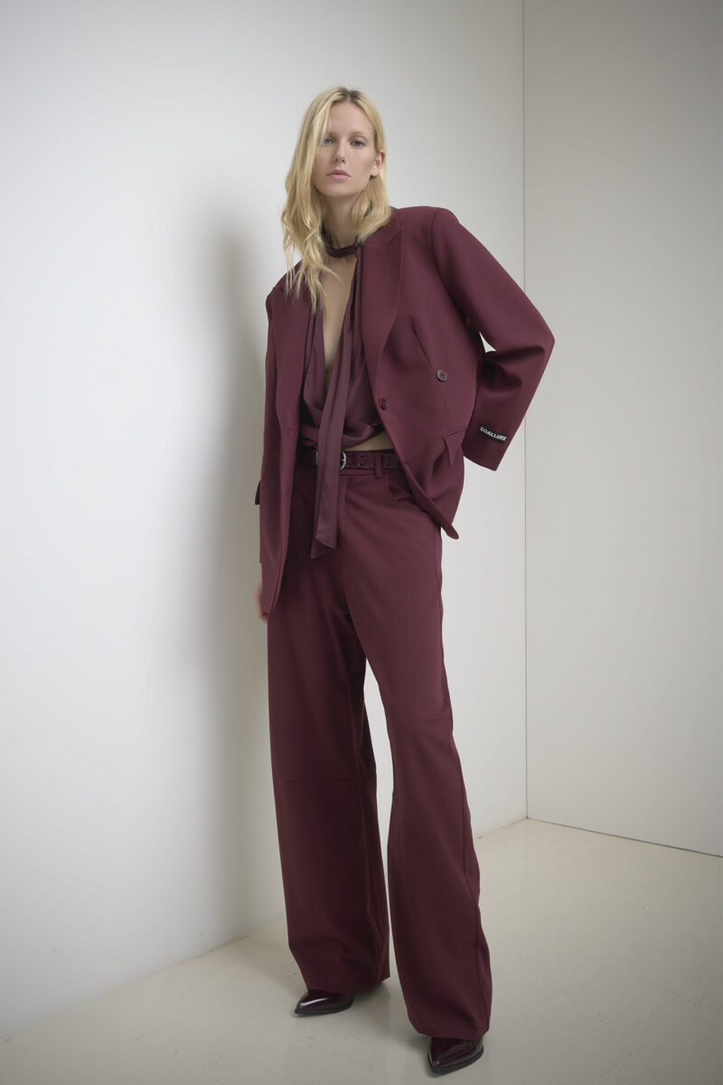 Giacca BOY over misto lana