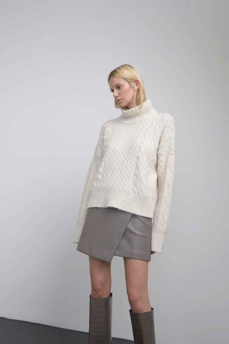 Gonna mini portafoglio ecopelle