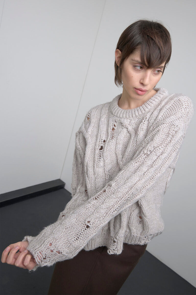 Maglia scollo barca nodi scappati