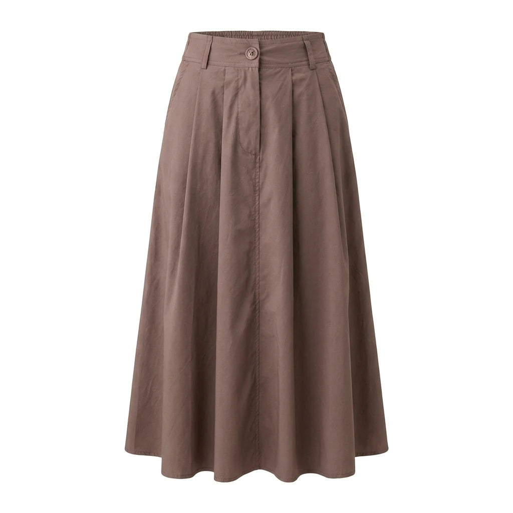 Gonna 100% Cotone c/coulisse + bottone centrale