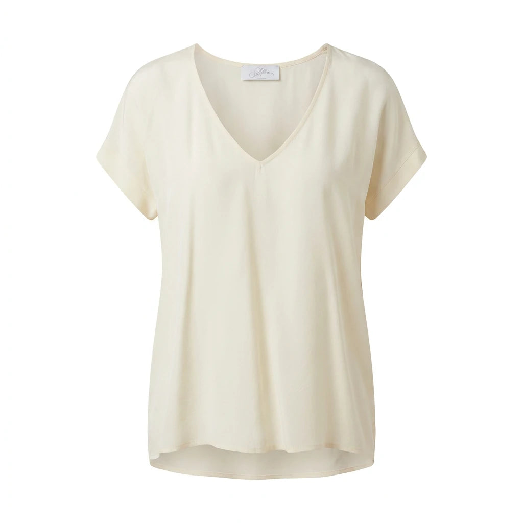 Blusa in Crepe Scollo a V